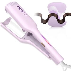 NOVUS Waver Curling Iron Anti-Scald Hair Waver, Ionic Wavy Hair Curler SEALED